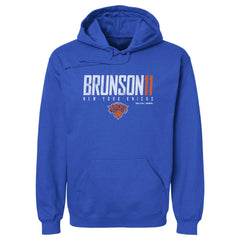 Blue Jalen Brunson New York Knicks 500 Level Elite Pullover Hoodie | NBA