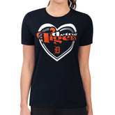 Detroit Tigers G-III 4Her by Carl Banks Women's Super-Slim Fit Lightweight Double Heart T-Shirt - MLB T-shirts