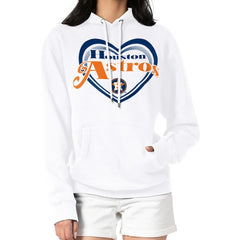 Houston Astros G-III 4Her by Carl Banks Women's Double Heart Fleece Pullover Hoodie - MLB Hoodies