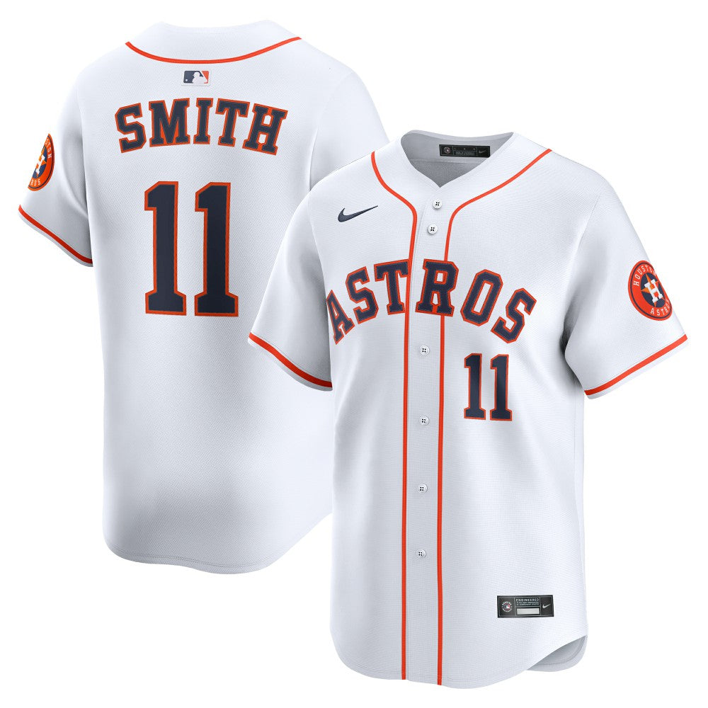Cam Smith #11 Houston Astros Nike Home Limited Player Jersey - MLB Jerseys