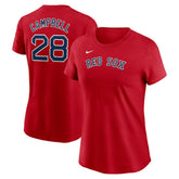 Kristian Campbell Boston Red Sox Nike Women's Cooperstown Collection Fuse Name & Number T-Shirt - MLB T-shirts