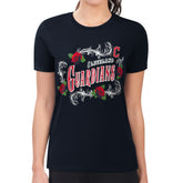 Cleveland Guardians G-III 4Her by Carl Banks Women's Super-Slim Fit Lightweight Retro Roses T-Shirt - MLB T-shirts