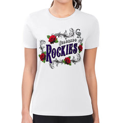 Colorado Rockies G-III 4Her by Carl Banks Women's Super-Slim Fit Lightweight Retro Roses T-Shirt - MLB T-shirts