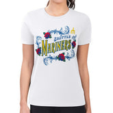 Seattle Mariners G-III 4Her by Carl Banks Women's Super-Slim Fit Lightweight Retro Roses T-Shirt - MLB T-shirts