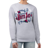 Chicago White Sox G-III 4Her by Carl Banks Women's Retro Roses Fleece Pullover Sweatshirt - MLB Pullover