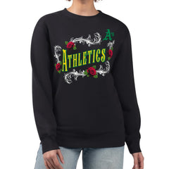 Athletics G-III 4Her by Carl Banks Women's Retro Roses Fleece Pullover Sweatshirt - MLB Pullover