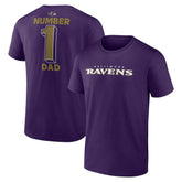 Baltimore Ravens #1 Dad Jersey T-Shirt | NFL Near me