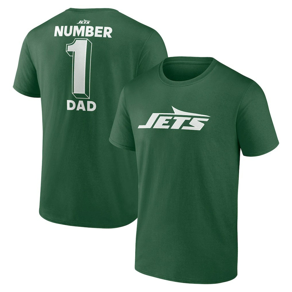 New York Jets #1 Dad Jersey T-Shirt | NFL Hot