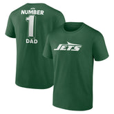 New York Jets #1 Dad Jersey T-Shirt | NFL Hot