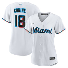 Griffin Conine Miami Marlins Nike Women's Home Replica Jersey - MLB Jerseys