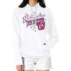 Washington Nationals Starter Women's Drive-In Pullover Hoodie - MLB Hoodies