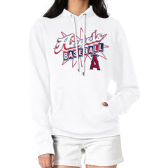 Los Angeles Angels Starter Women's Drive-In Pullover Hoodie - MLB Hoodies