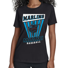 Miami Marlins Starter Women's Poster Print T-Shirt - MLB T-shirts