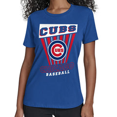 Chicago Cubs Starter Women's Poster Print T-Shirt - MLB T-shirts