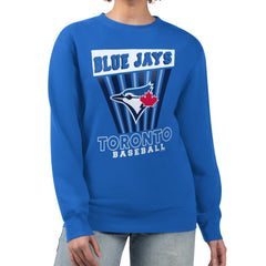 Toronto Blue Jays Starter Women's Poster Print Pullover Sweatshirt - MLB Pullover
