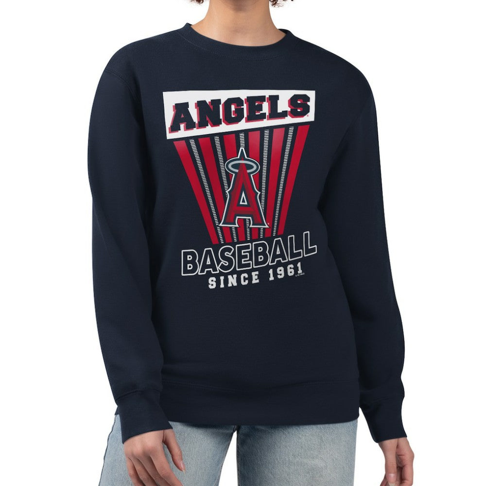 Los Angeles Angels Starter Women's Poster Print Pullover Sweatshirt - MLB Pullover