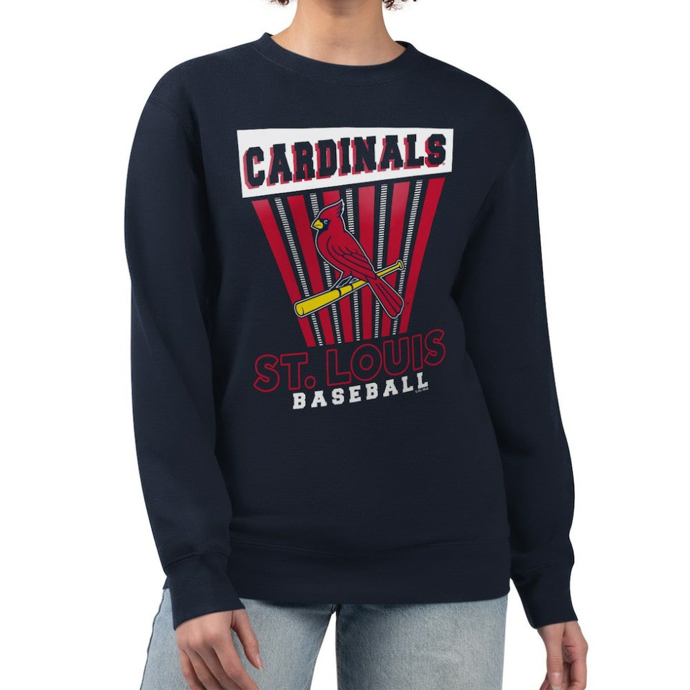 St. Louis Cardinals Starter Women's Poster Print Pullover Sweatshirt - MLB Pullover