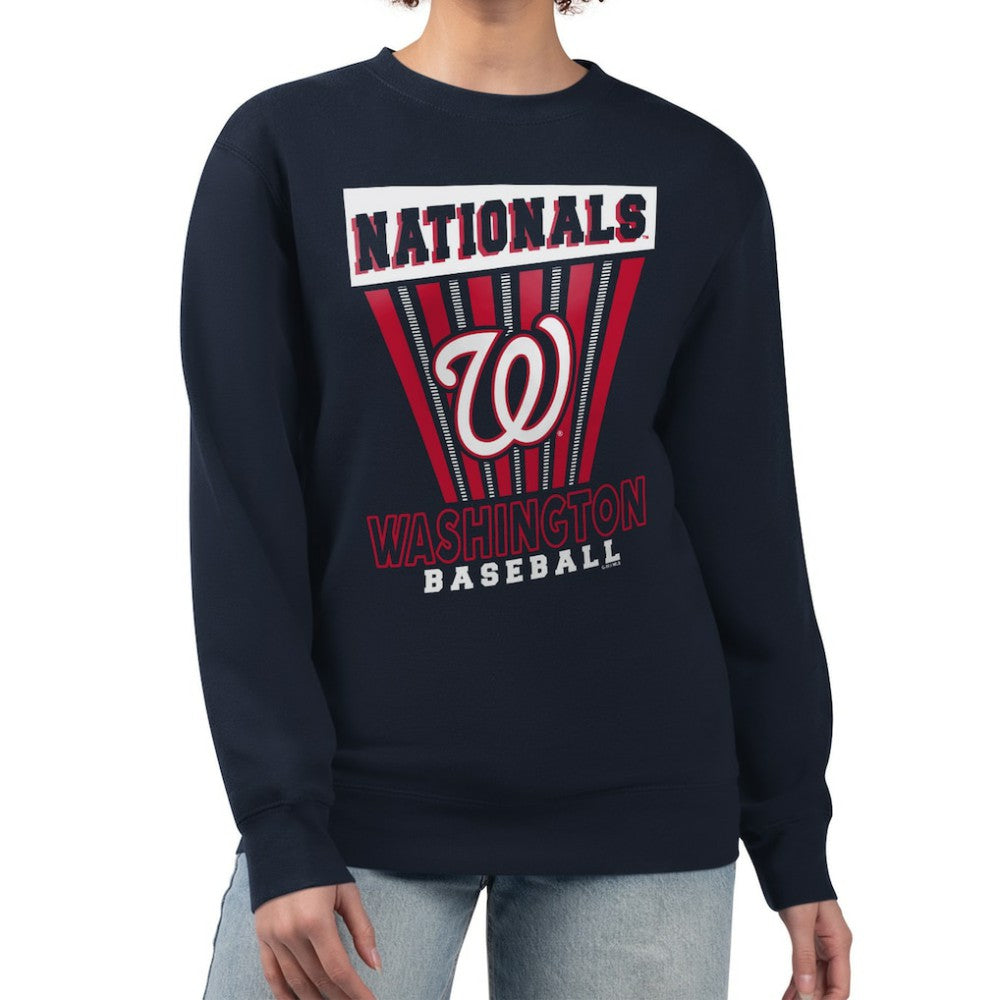 Washington Nationals Starter Women's Poster Print Pullover Sweatshirt - MLB Pullover