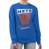 New York Mets Starter Women's Poster Print Pullover Sweatshirt - MLB Pullover