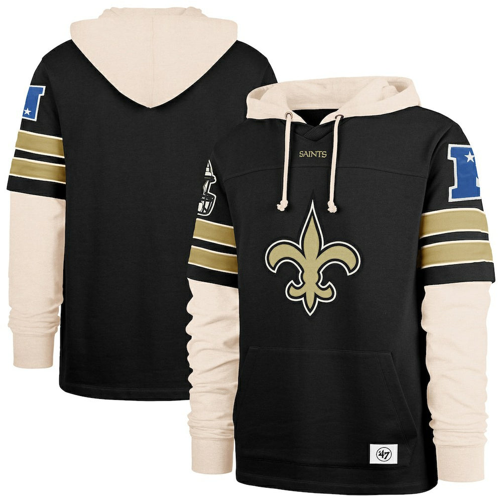 New Orleans Saints '47 Split Zone Cornerback Duo Hoodie | NFL Sale