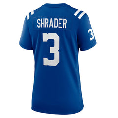 Indianapolis Colts Spencer Shrader Women's Team Game Jersey | NFL Discount