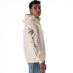 Minnesota Vikings The Wild Collective Unisex Stacked Graphic Sleeve Fleece Hoodie | NFL New