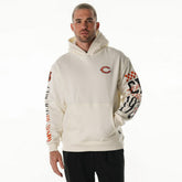 Chicago Bears The Wild Collective Unisex Stacked Graphic Sleeve Fleece Hoodie | NFL US