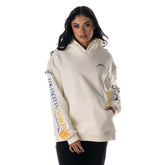 Los Angeles Chargers The Wild Collective Unisex Stacked Graphic Sleeve Fleece Hoodie | NFL New