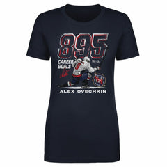Alexander Ovechkin Washington Capitals 500 Level Women's NHL All-Time Leading Goal Scorer Grunge T-Shirt - NHL T-shirts