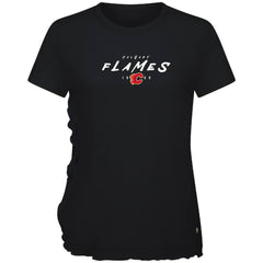 Calgary Flames Levelwear Women's Airflow Scratched T-Shirt - NHL T-shirts