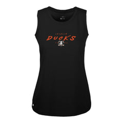 Anaheim Ducks Levelwear Women's Macy Scratched Tank Top - NHL Tank Top