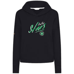 Dallas Stars Levelwear Women's Sweet Sizzle Tri-Blend Cropped Pullover Hoodie - NHL Hoodies