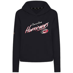 Carolina Hurricanes Levelwear Women's Sweet Sizzle Tri-Blend Cropped Pullover Hoodie - NHL Hoodies