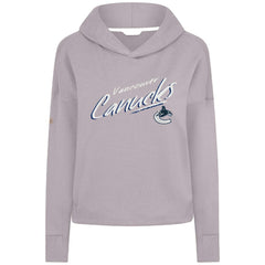 Vancouver Canucks Levelwear Women's Sweet Sizzle Tri-Blend Cropped Pullover Hoodie - NHL Hoodies