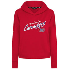Montreal Canadiens Levelwear Women's Sweet Sizzle Tri-Blend Cropped Pullover Hoodie - NHL Hoodies