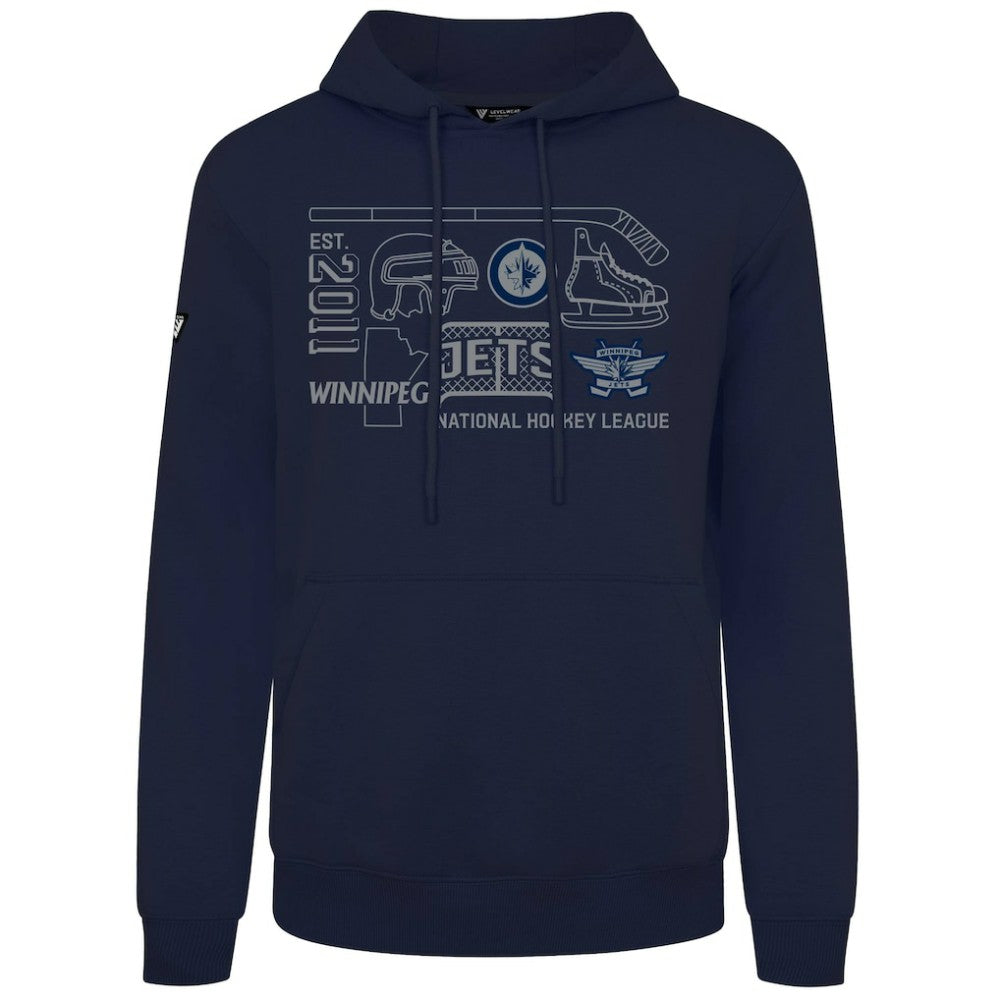 Winnipeg Jets Levelwear Podium Campaign Pullover Hoodie - NHL Hoodies