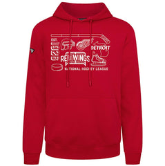 Detroit Red Wings Levelwear Podium Campaign Pullover Hoodie - NHL Hoodies