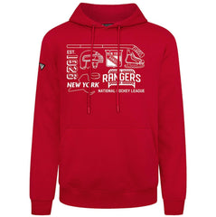 New York Rangers Levelwear Podium Campaign Pullover Hoodie - NHL Hoodies