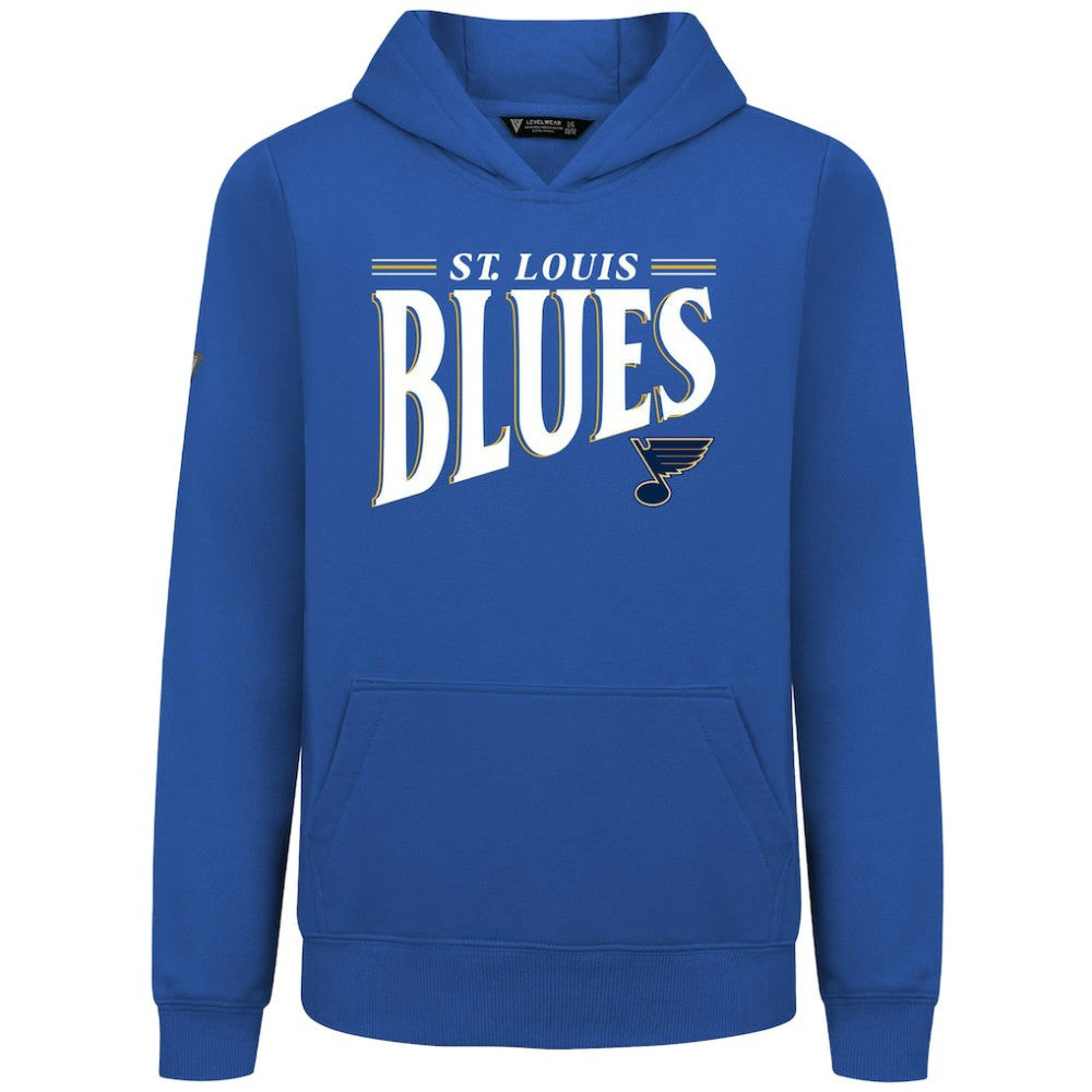 St. Louis Blues Levelwear Youth Jr Podium Tally Pullover Hoodie - NHL Hoodies
