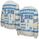 Detroit Lions All Over Print Vintage Fleece Crewneck Sweatshirt | NFL Outlet