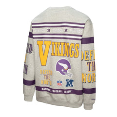 Minnesota Vikings All Over Print Vintage Fleece Crewneck Sweatshirt | NFL Near me