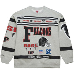 Atlanta Falcons All Over Print Vintage Fleece Crewneck Sweatshirt | NFL Near me