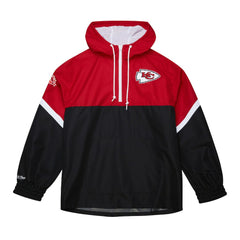 Kansas City Chiefs Tie Breaker Vintage Logo Lightweight Anorak Half-Zip Windbreaker | NFL Sale