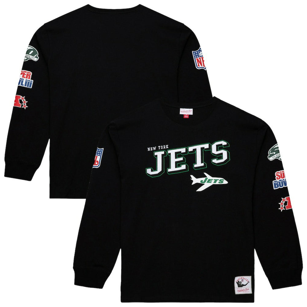 New York Jets Training Camp Vintage Logos Long Sleeve T-Shirt | NFL Outlet