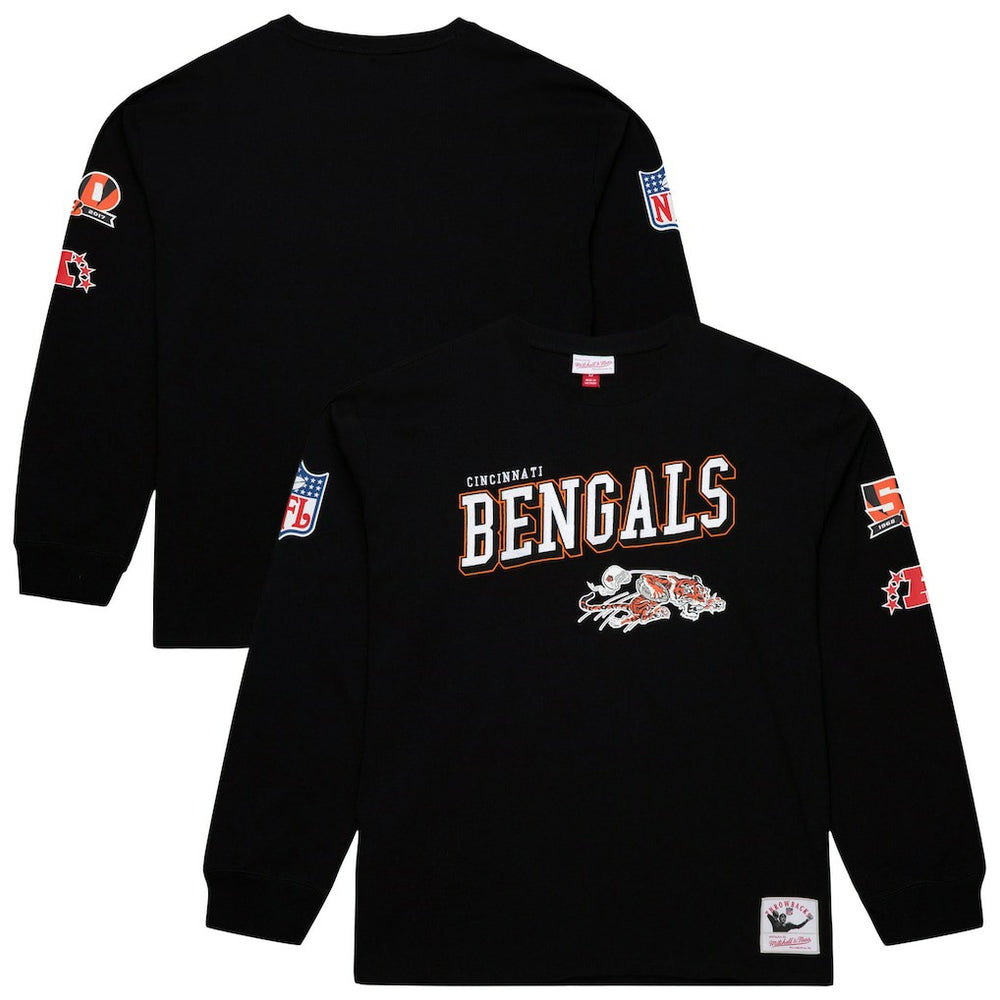 Cincinnati Bengals Training Camp Vintage Logos Long Sleeve T-Shirt | NFL Discount