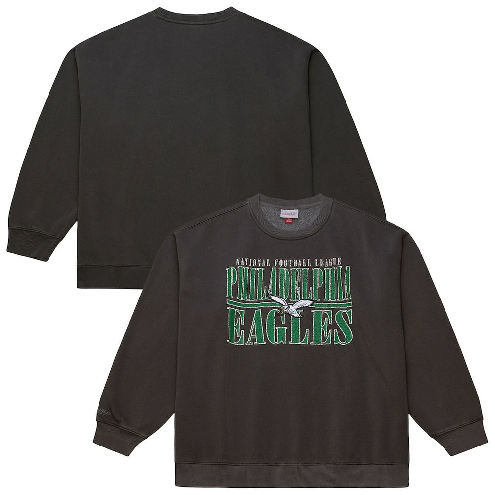 Philadelphia Eagles Downtown Crew Vintage Logo Sweatshirt | NFL New