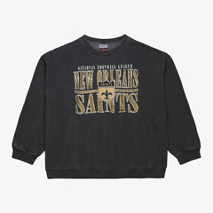 New Orleans Saints Downtown Crew Vintage Logo Sweatshirt | NFL Discount