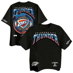 Black Oklahoma City Thunder Two Hype Drip & Dime Collection Premium T-Shirt | NBA