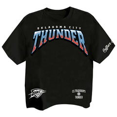 Black Oklahoma City Thunder Two Hype Drip & Dime Collection Premium T-Shirt | NBA