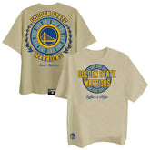 Khaki Golden State Warriors Two Hype Worldwide Collection Premium T-Shirt sale | NBA